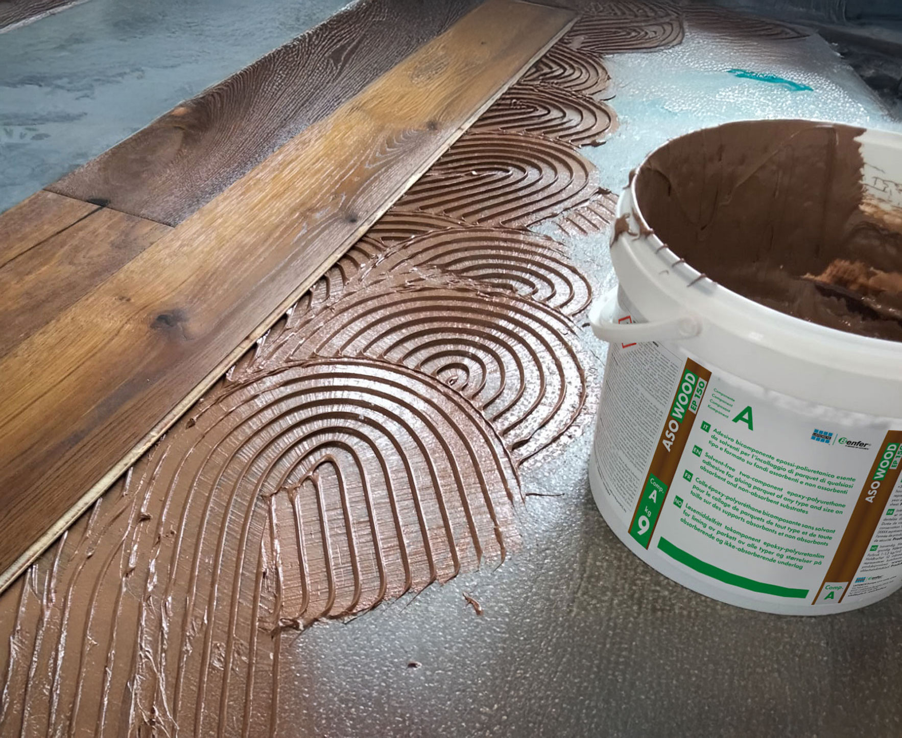 ASOWOOD EP 150 klijai medinėms grindims, 10kg.