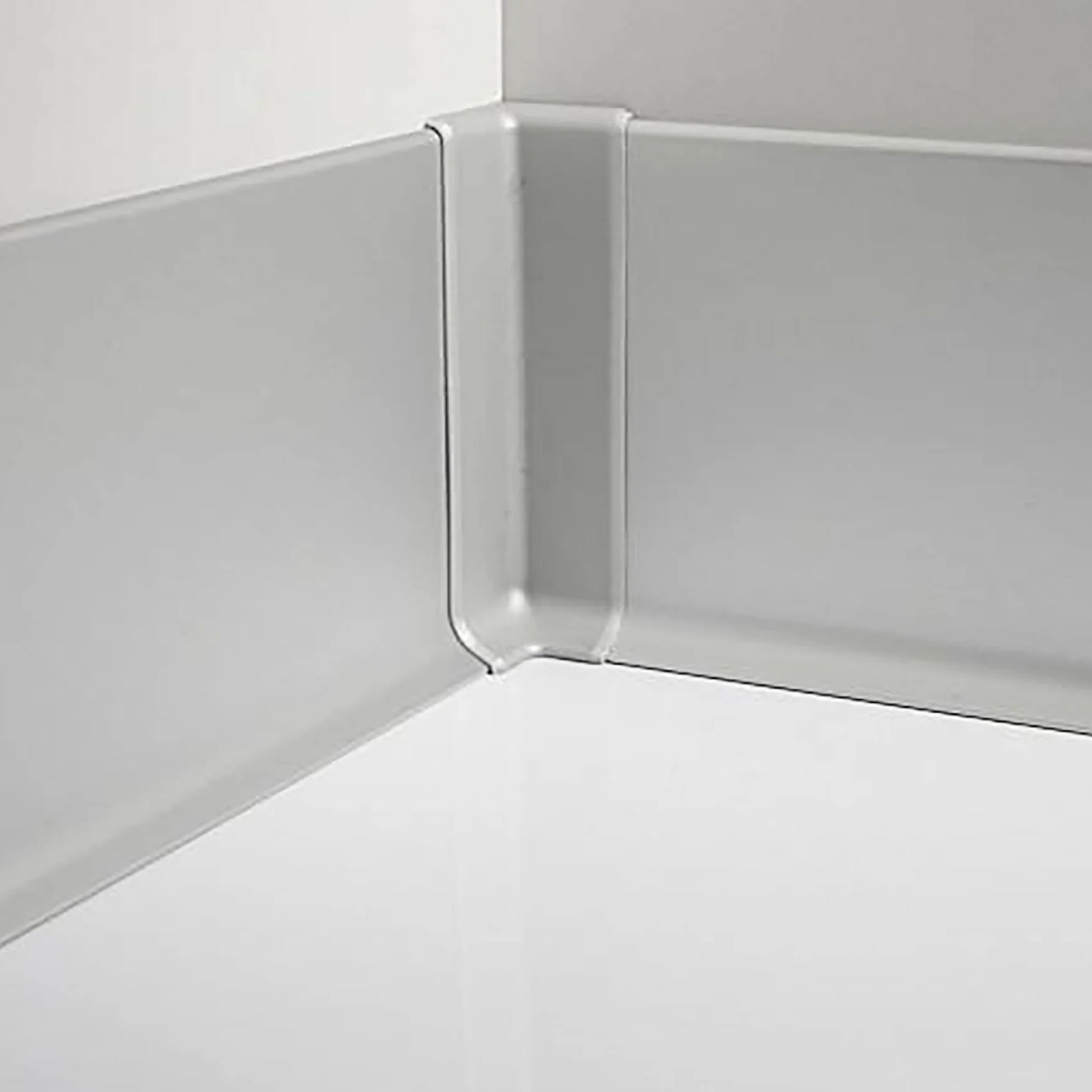 Grindjuostė METAL90, aliuminis SILVER, H40-100 mm, L2000 mm