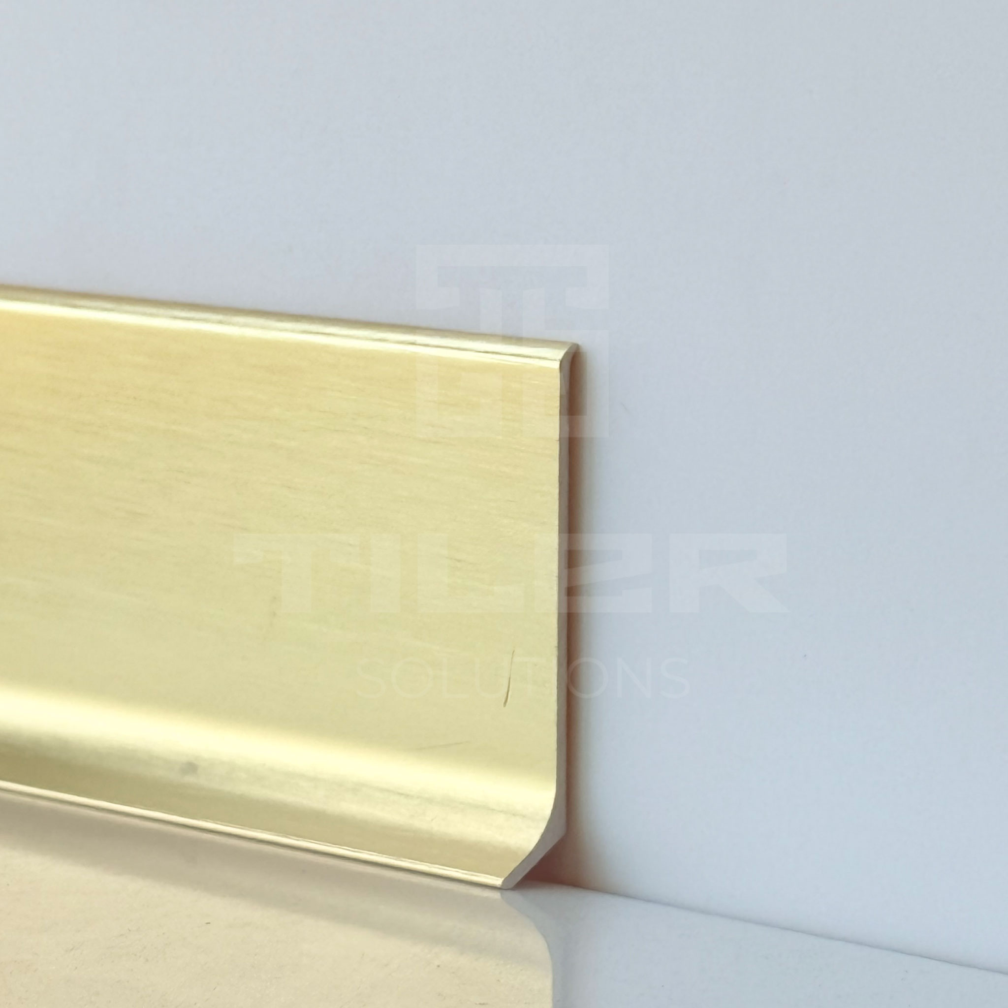 Grindjuostė METAL90, aliuminis BRUSHED AUKSO, H60 - 80 mm, L2000 mm