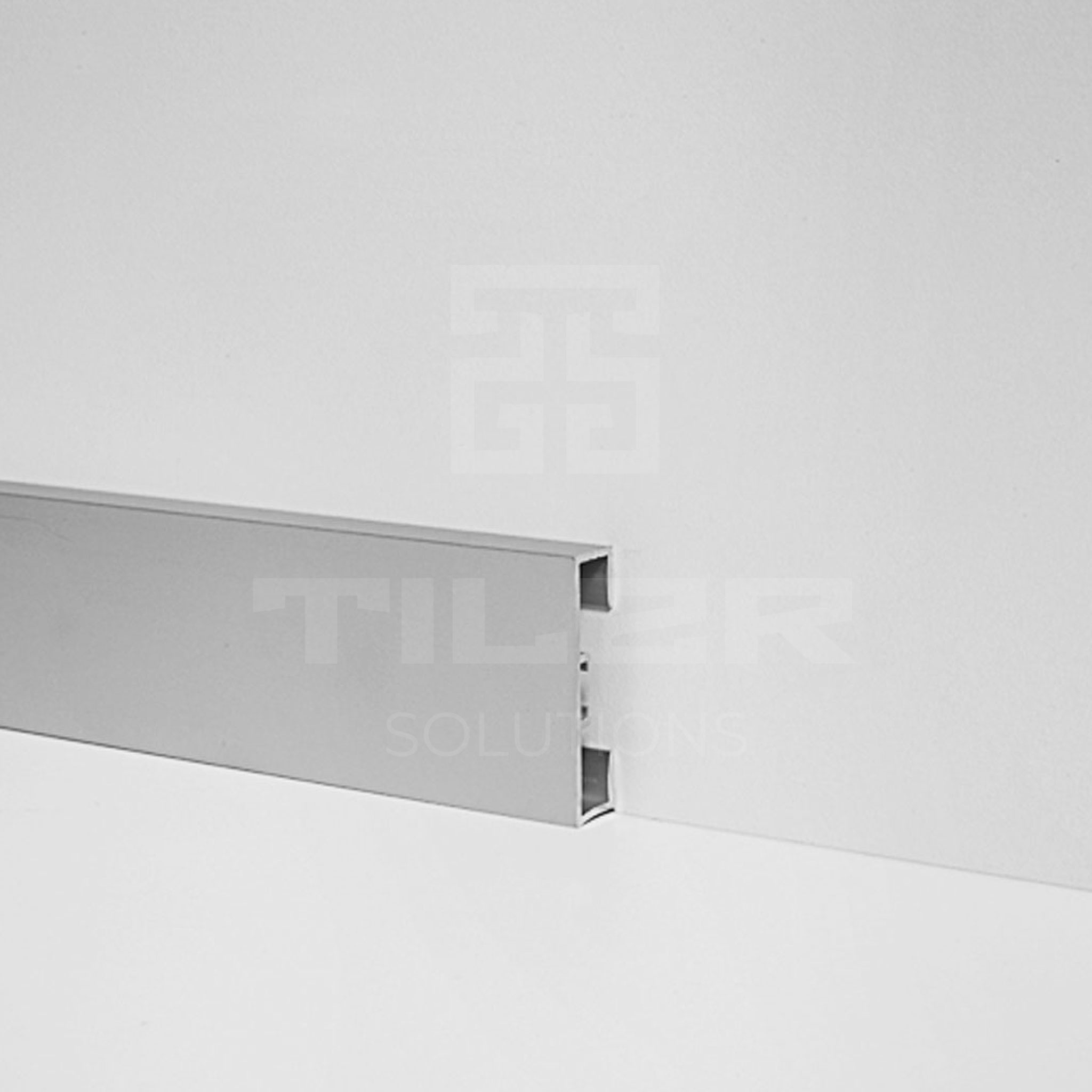 Grindjuostė METAL613, aliuminis SILVER, H60 mm, L2000 mm