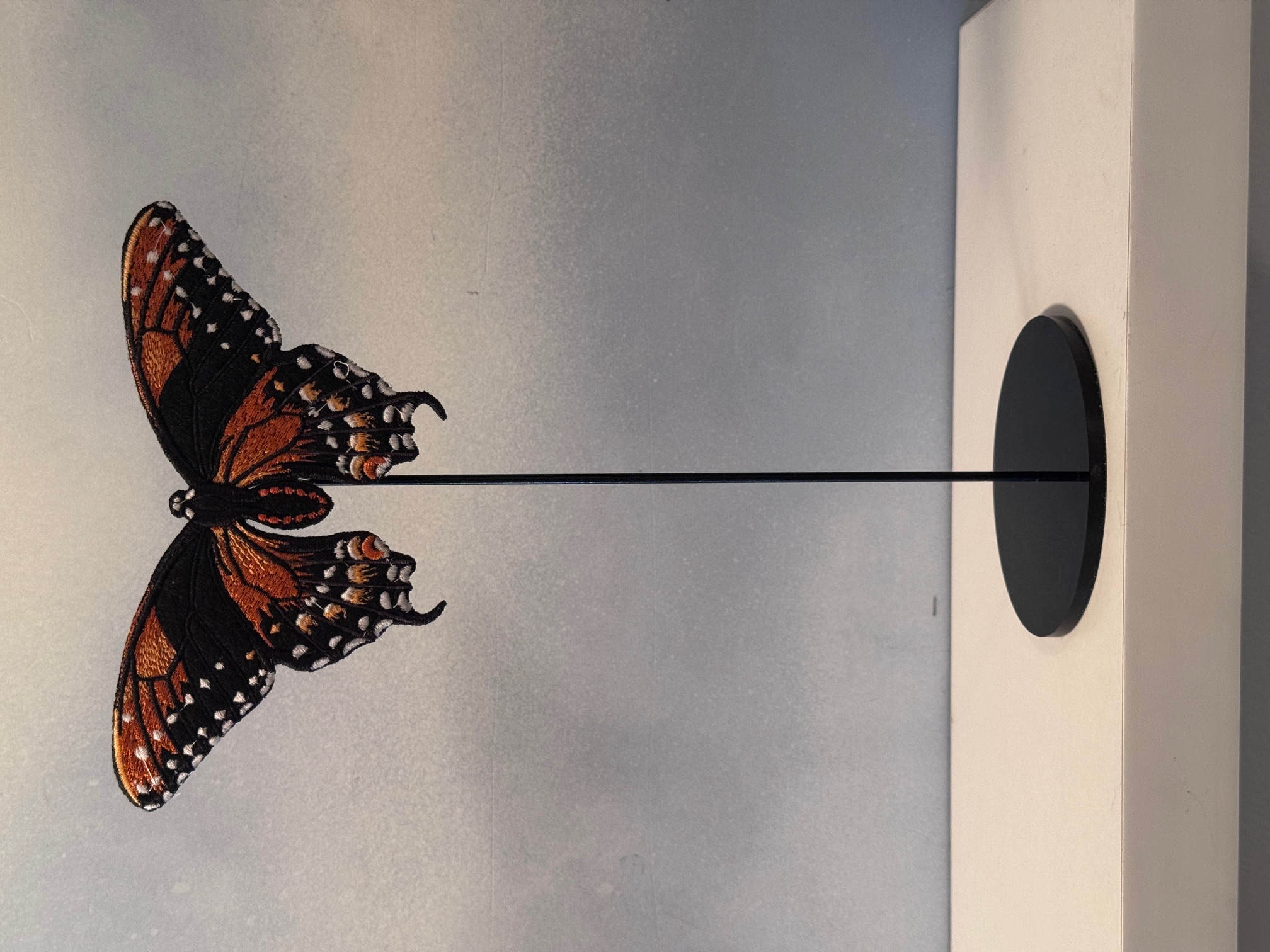 Felt Embroidered Butterfly with Stand