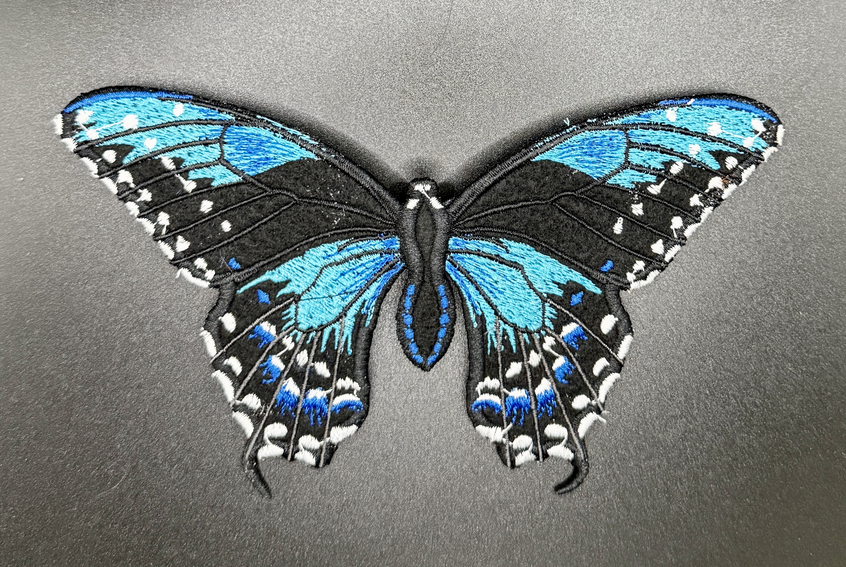 Felt Embroidered Butterfly with Stand