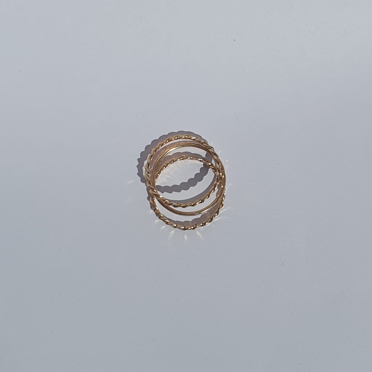 Gold Twisted Rings