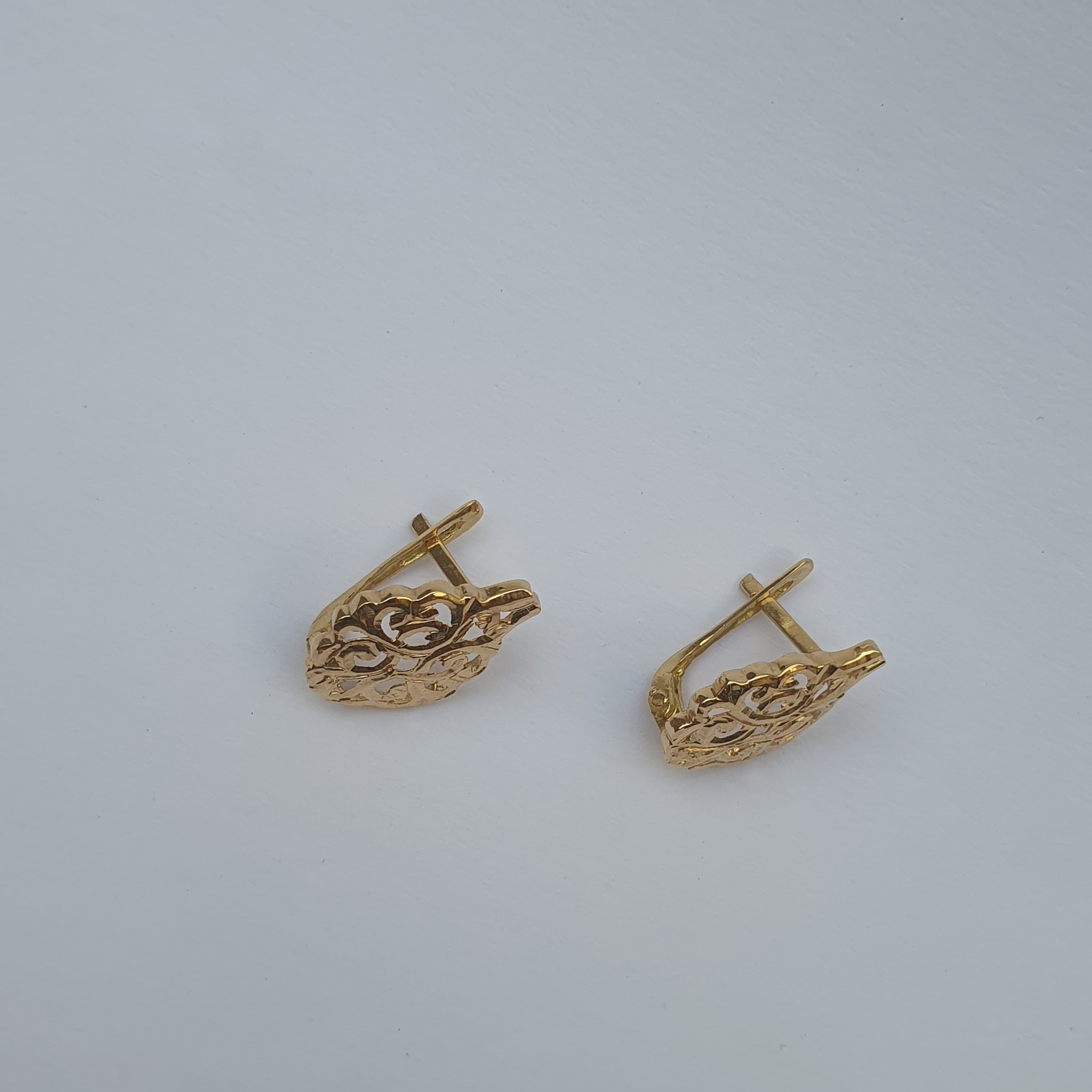 Gold Filigree Earrings