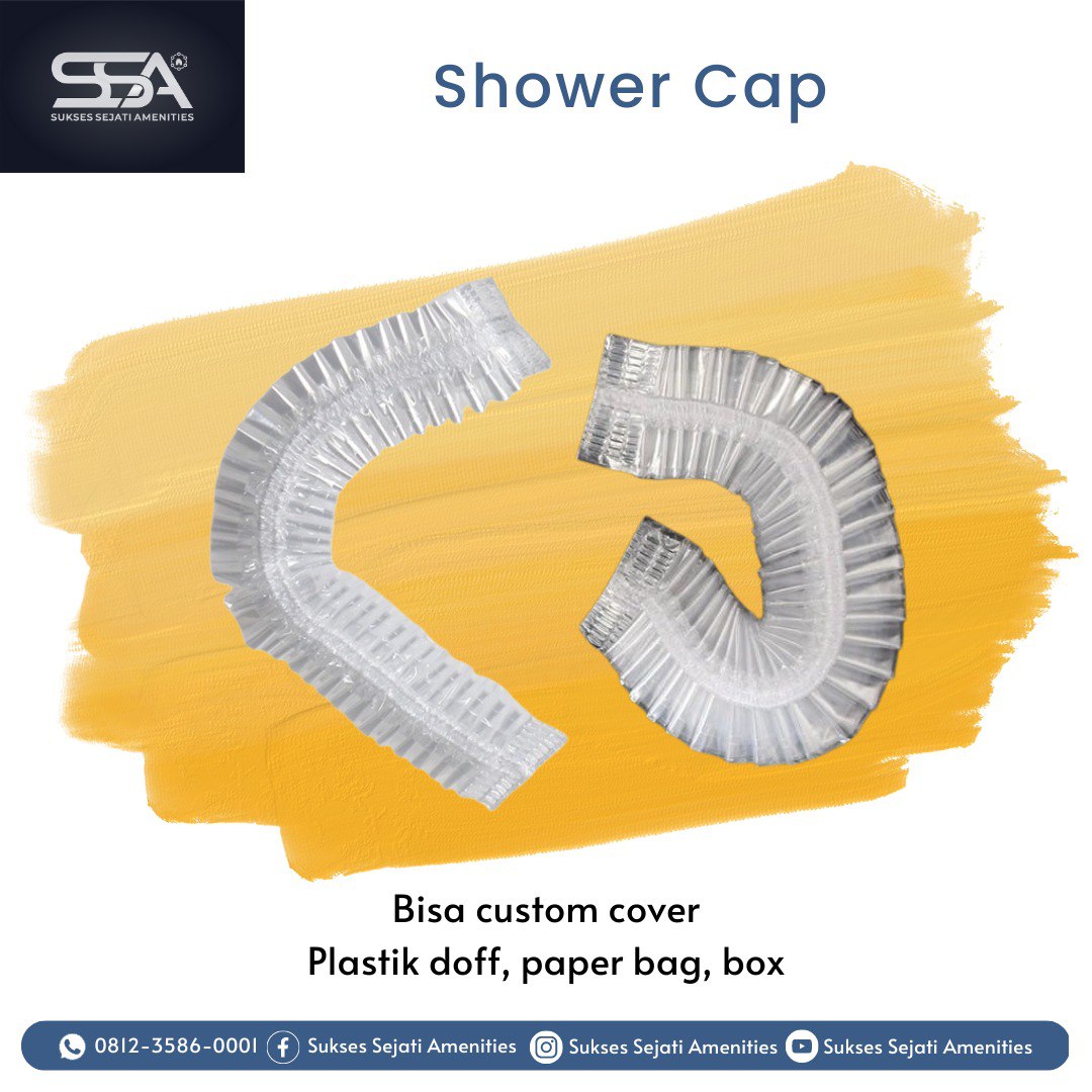 Shower Cap Hotel Atau Penutup Kepala Mandi