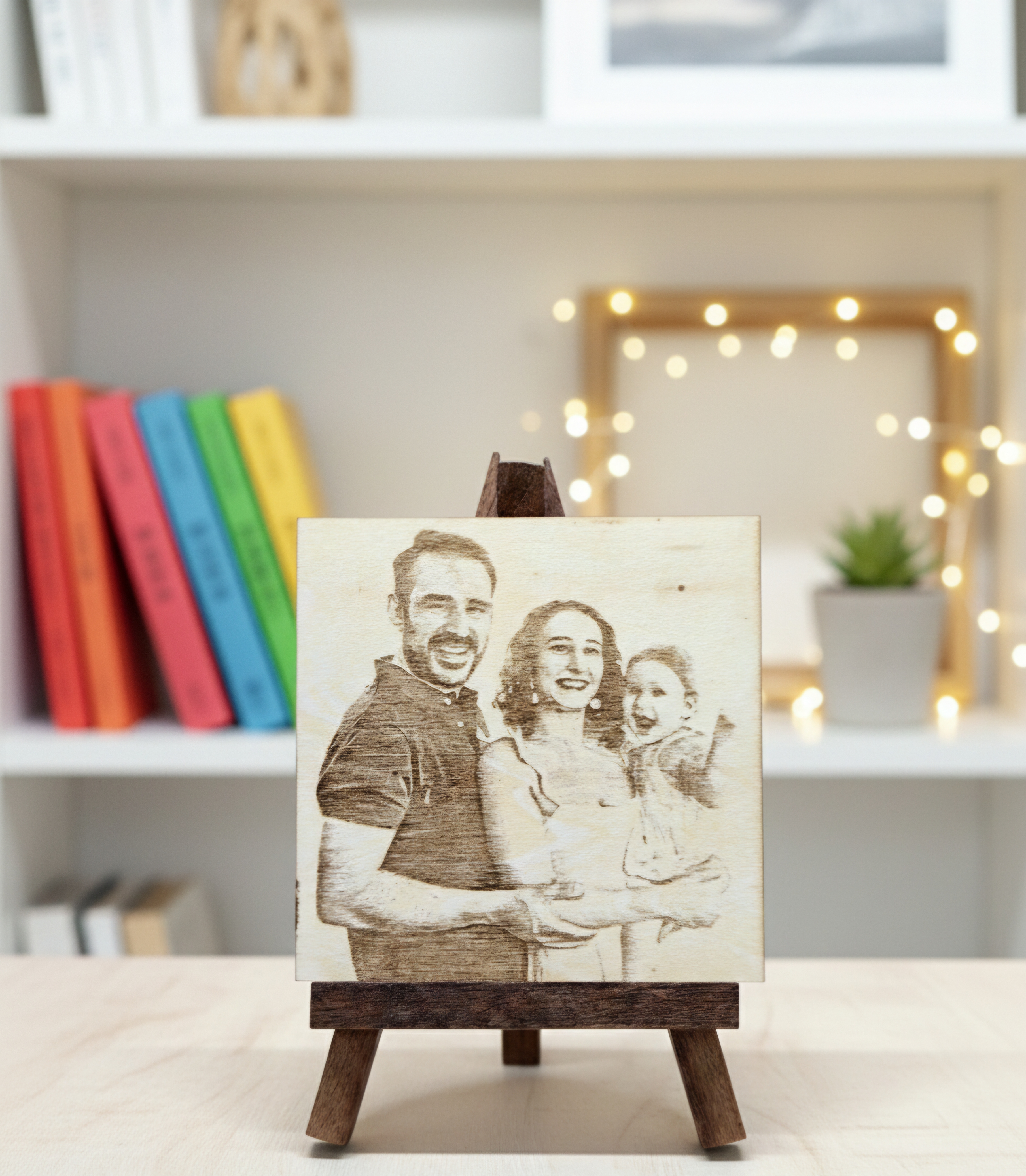 Kişiye Özel Lazer Kazıma Ahşap Fotoğraf Panosu