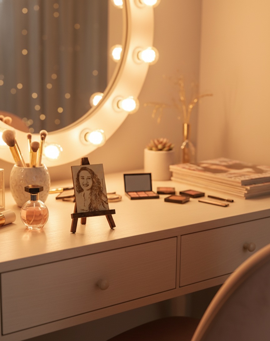 Kişiye Özel Lazer Kazıma Ahşap Fotoğraf Panosu