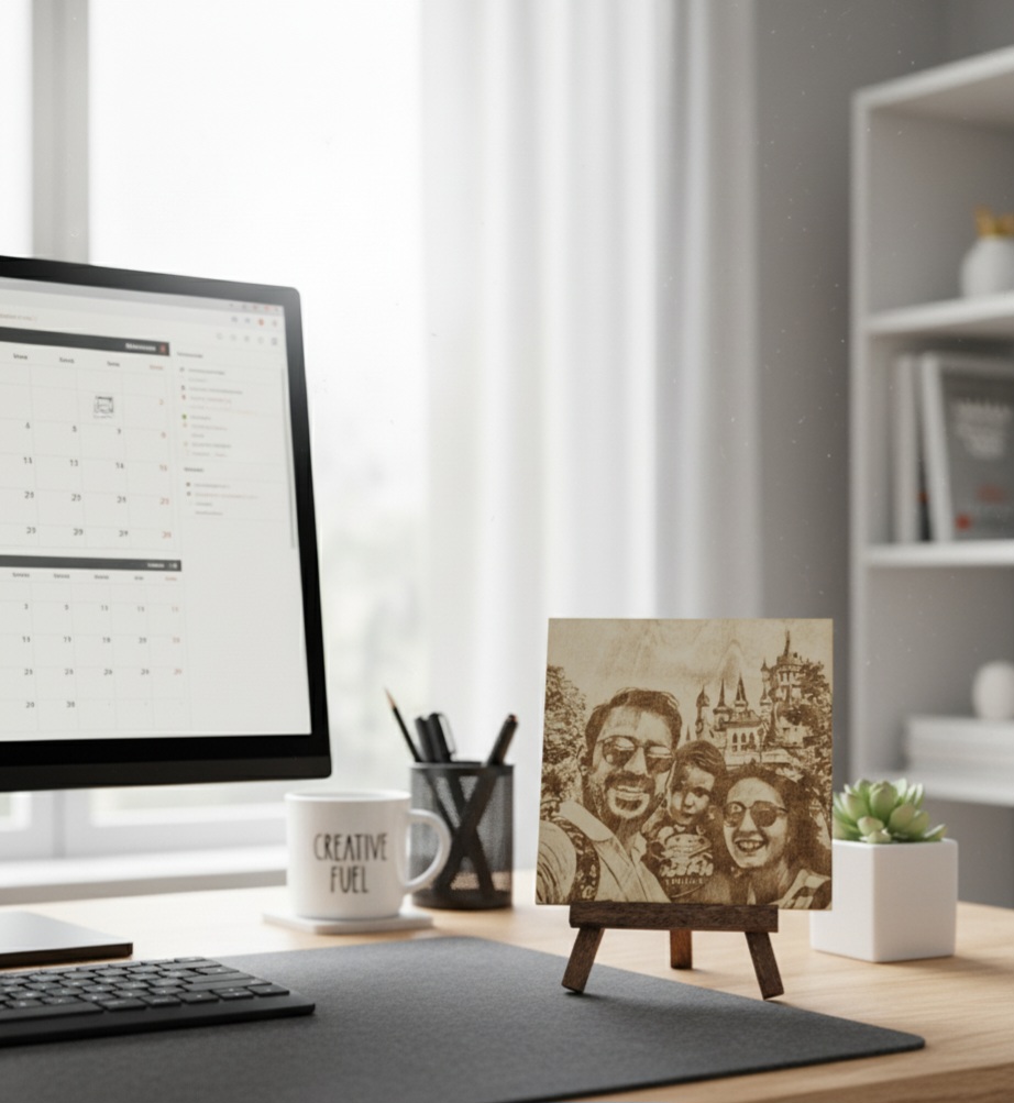 Kişiye Özel Lazer Kazıma Ahşap Fotoğraf Panosu