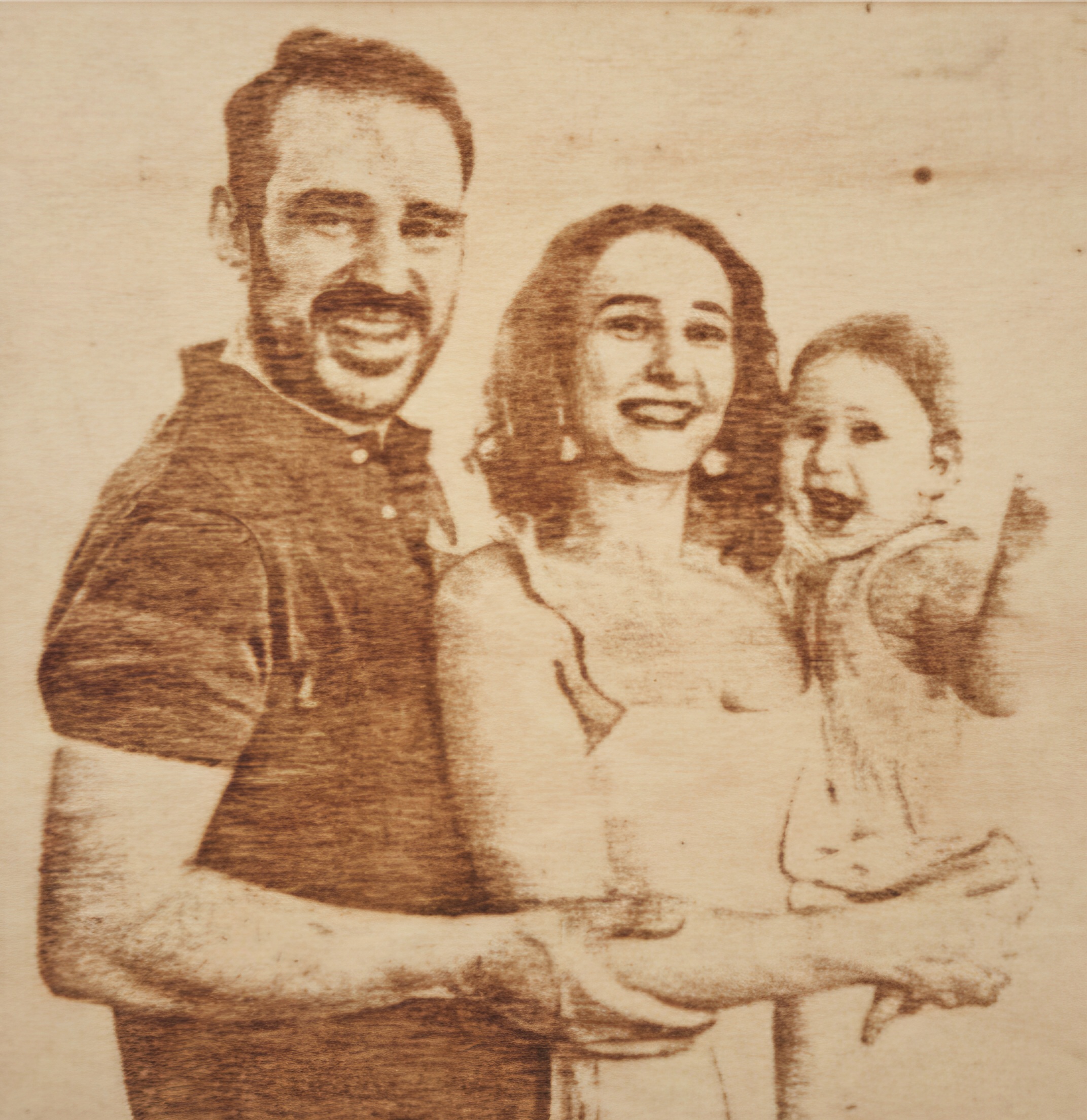 Kişiye Özel Lazer Kazıma Ahşap Fotoğraf Panosu