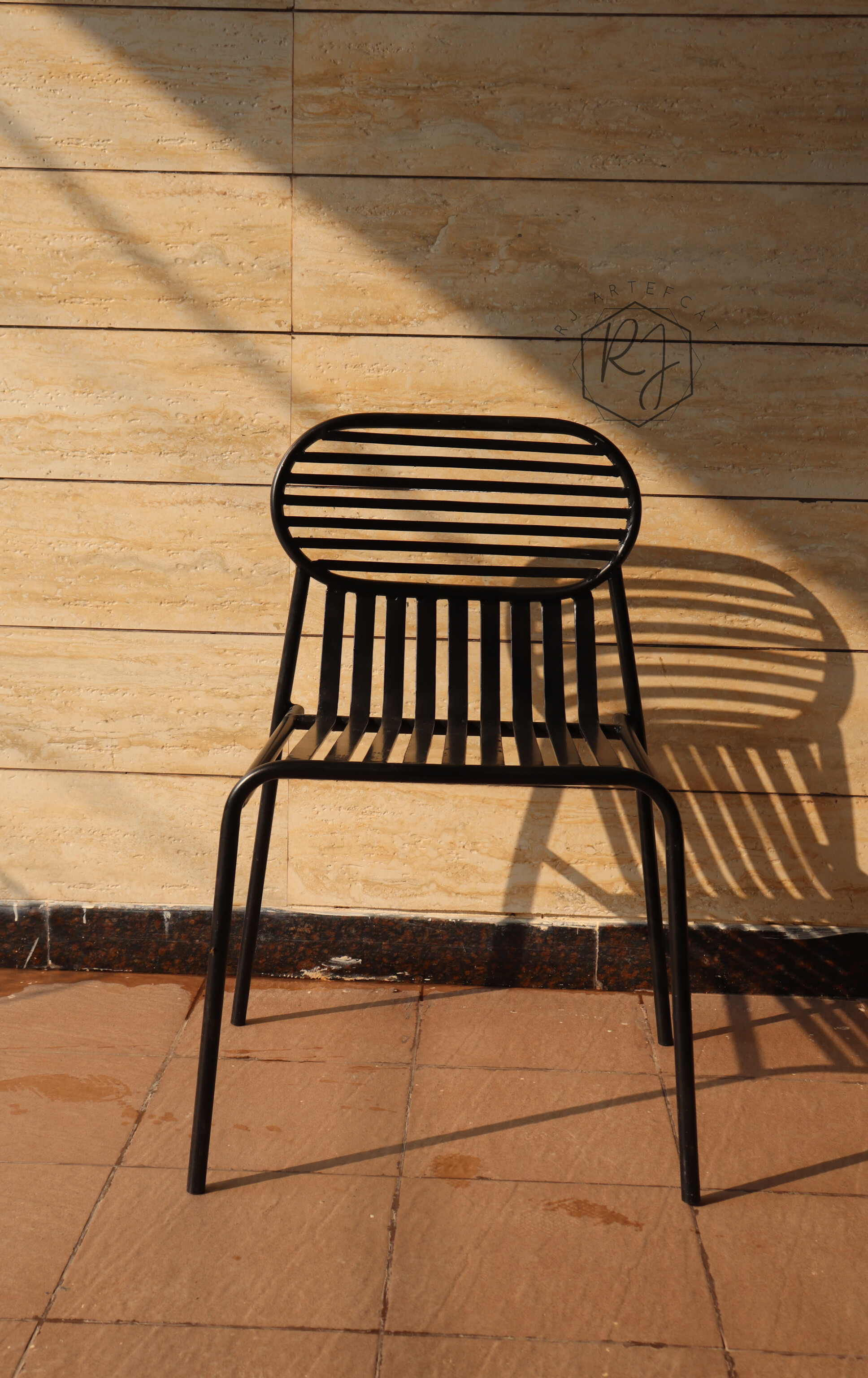 Modern Black Metal Chair