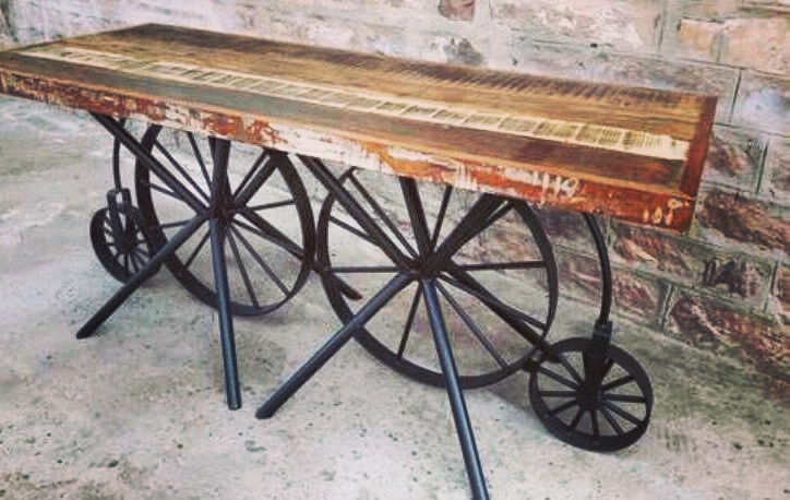 Industrial Cart Table