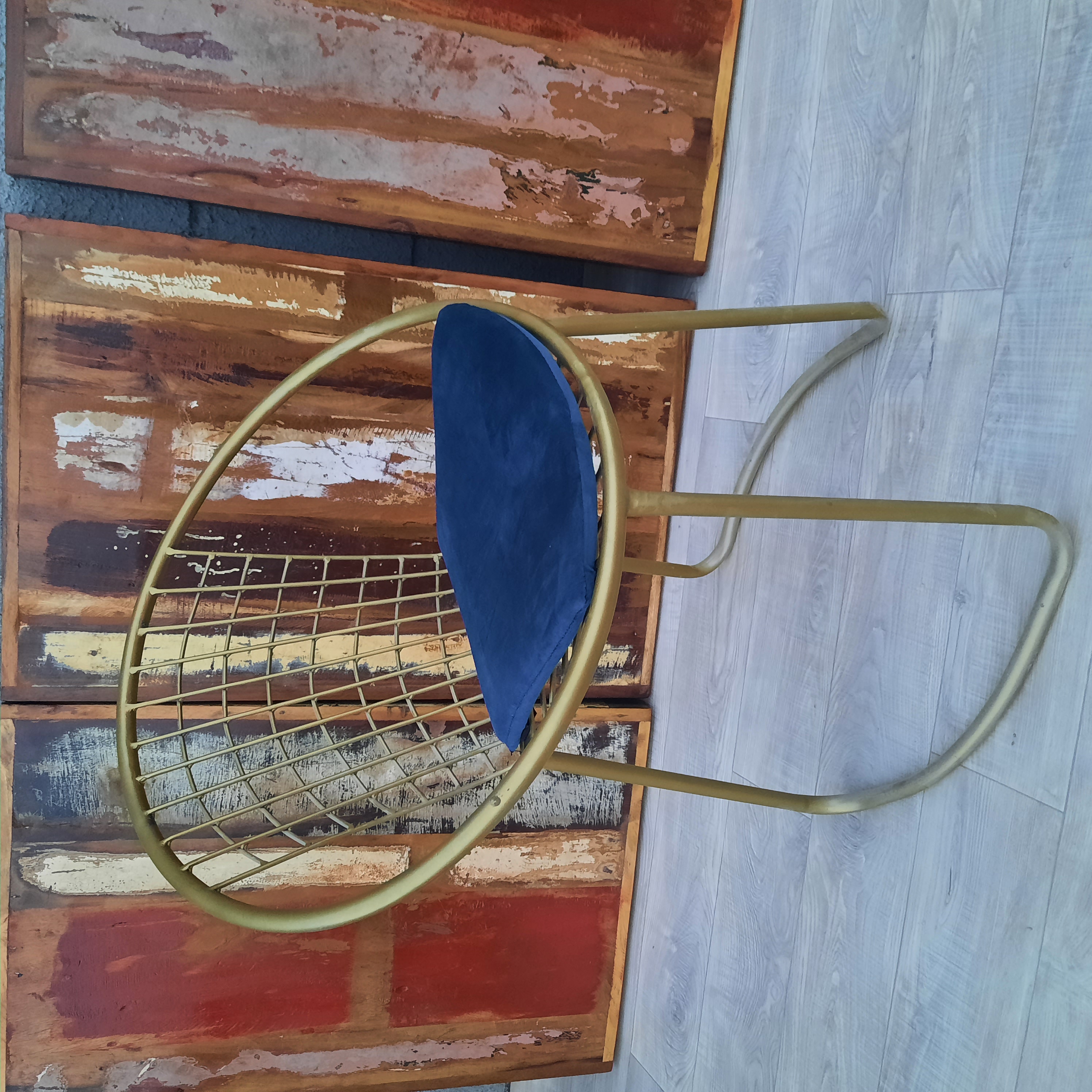 Modern Gold Accent Chair