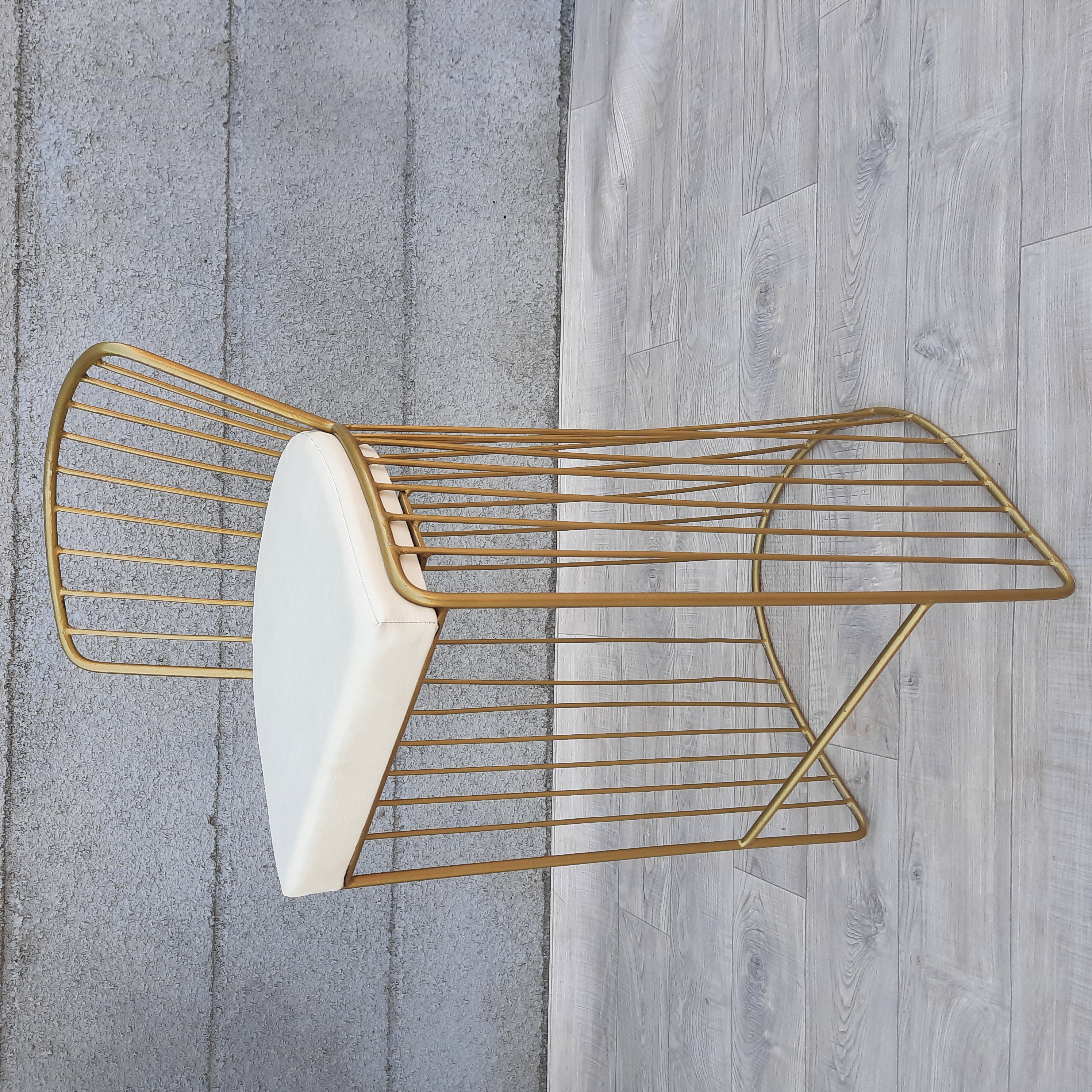 Modern Gold Frame Chair