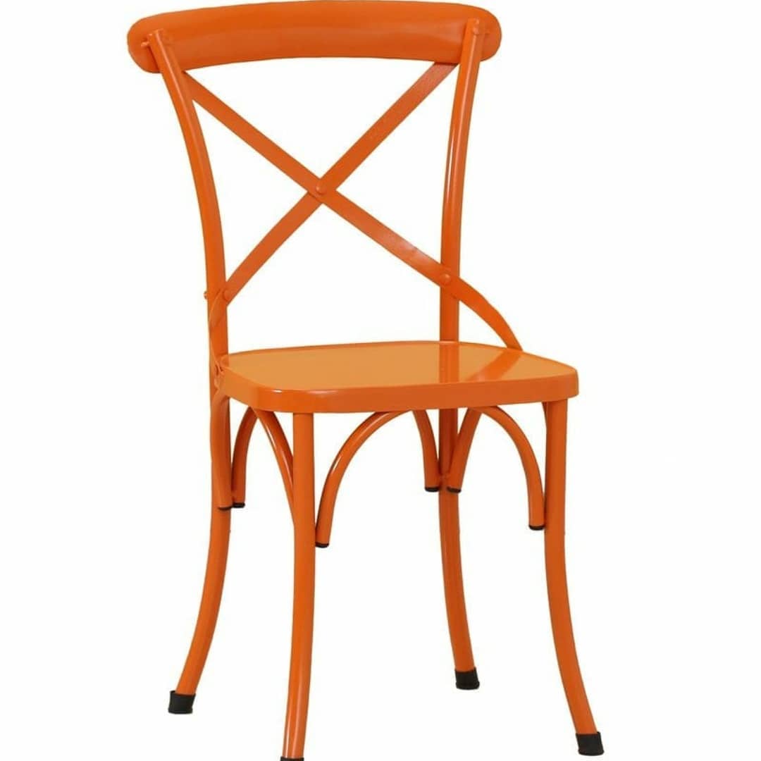 Orange Metal Chair