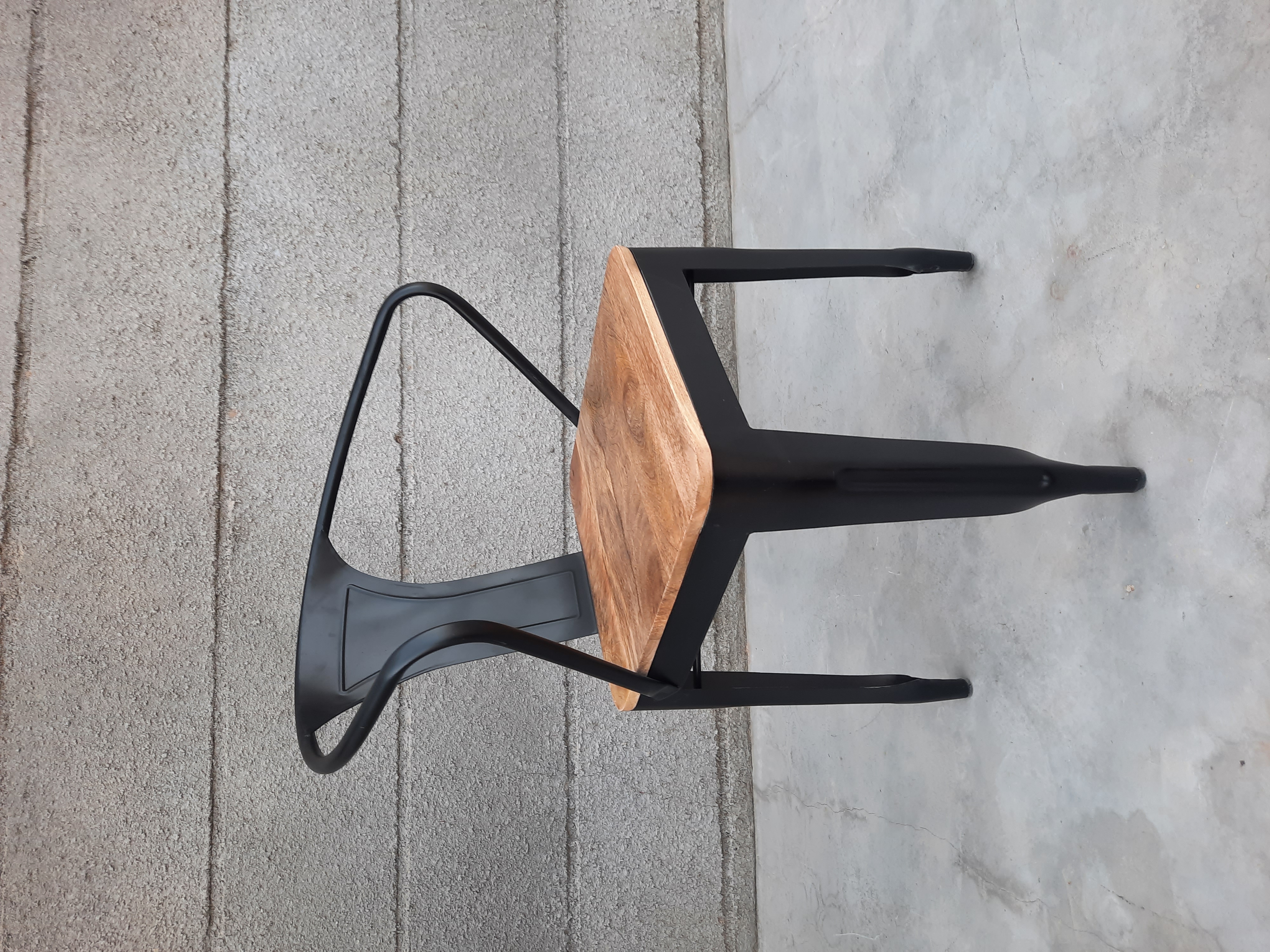 Modern Metal and Wood Chair