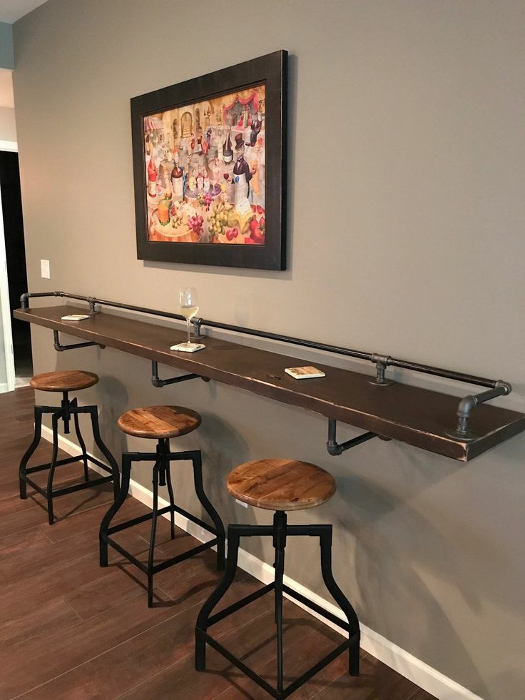 Industrial Bar Stool Set
