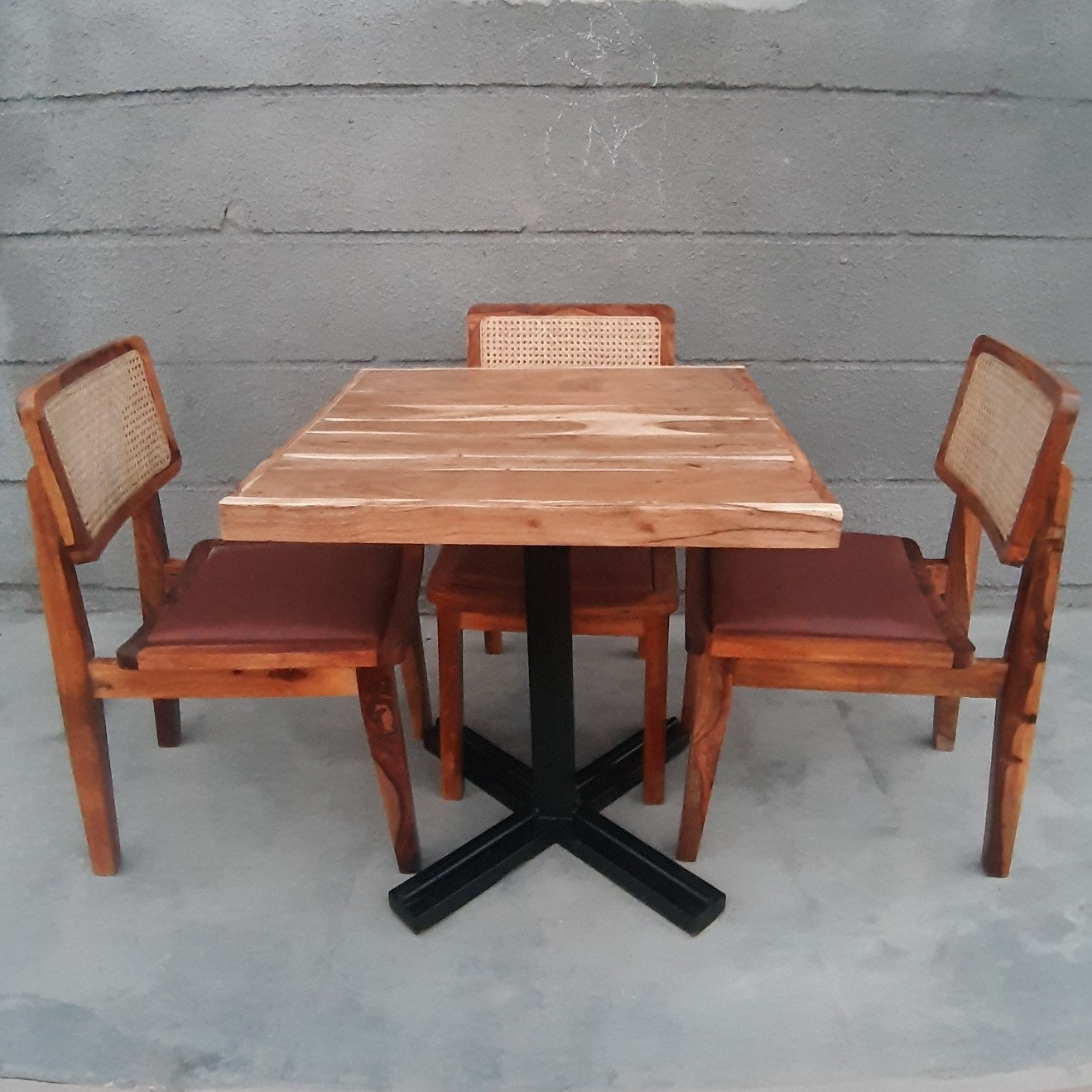 Wooden Table and Chairs Set