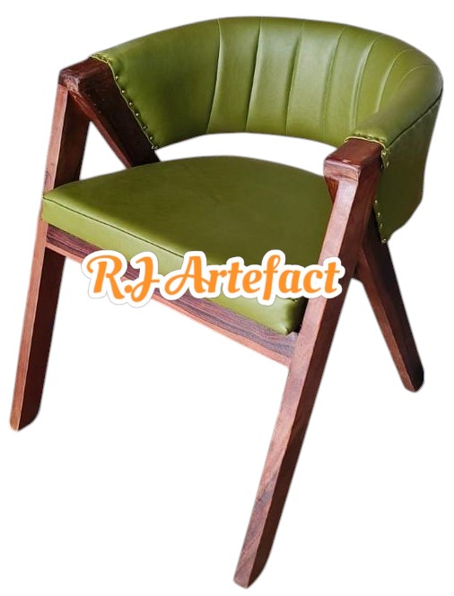 Contemporary Green Leather Chair