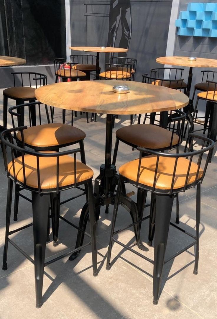 Outdoor Bar Table and Chair Set