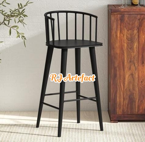 Modern Black Bar Stool