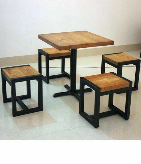 Modern Wooden Table Set