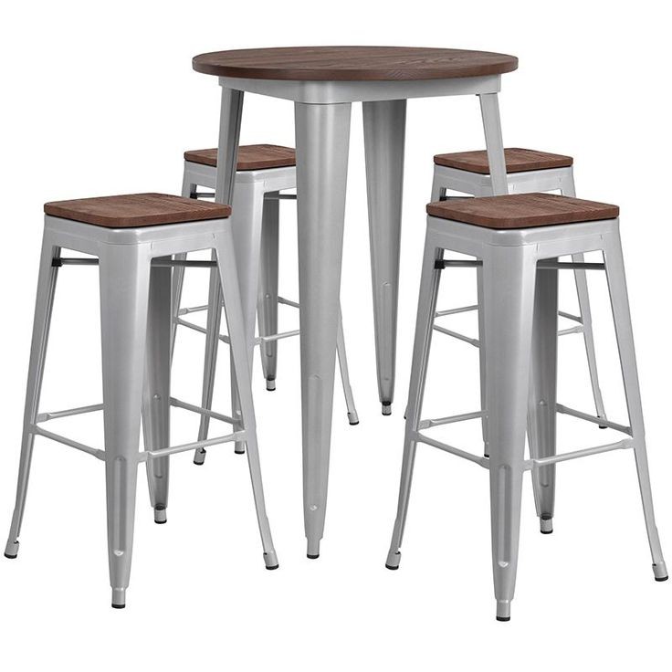 Bar Table Set with Stools