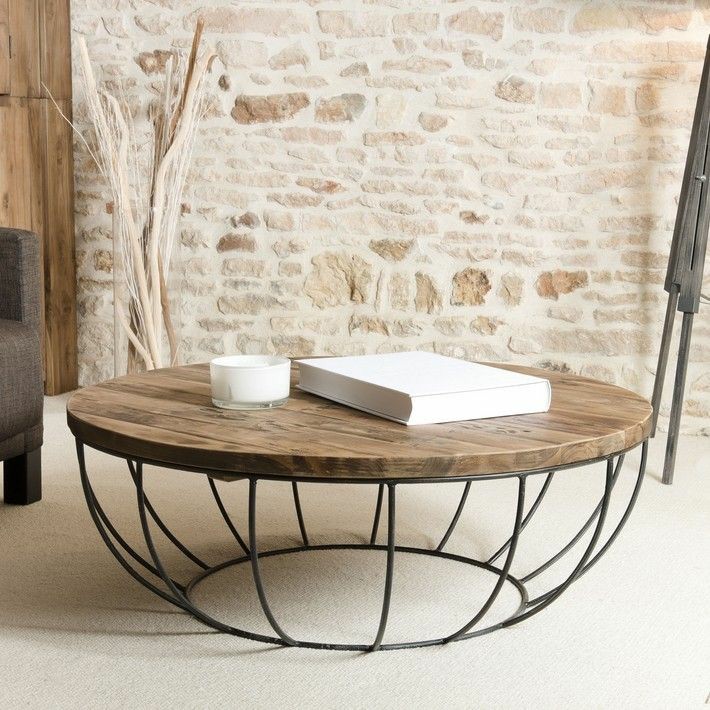 Round Wooden Coffee Table