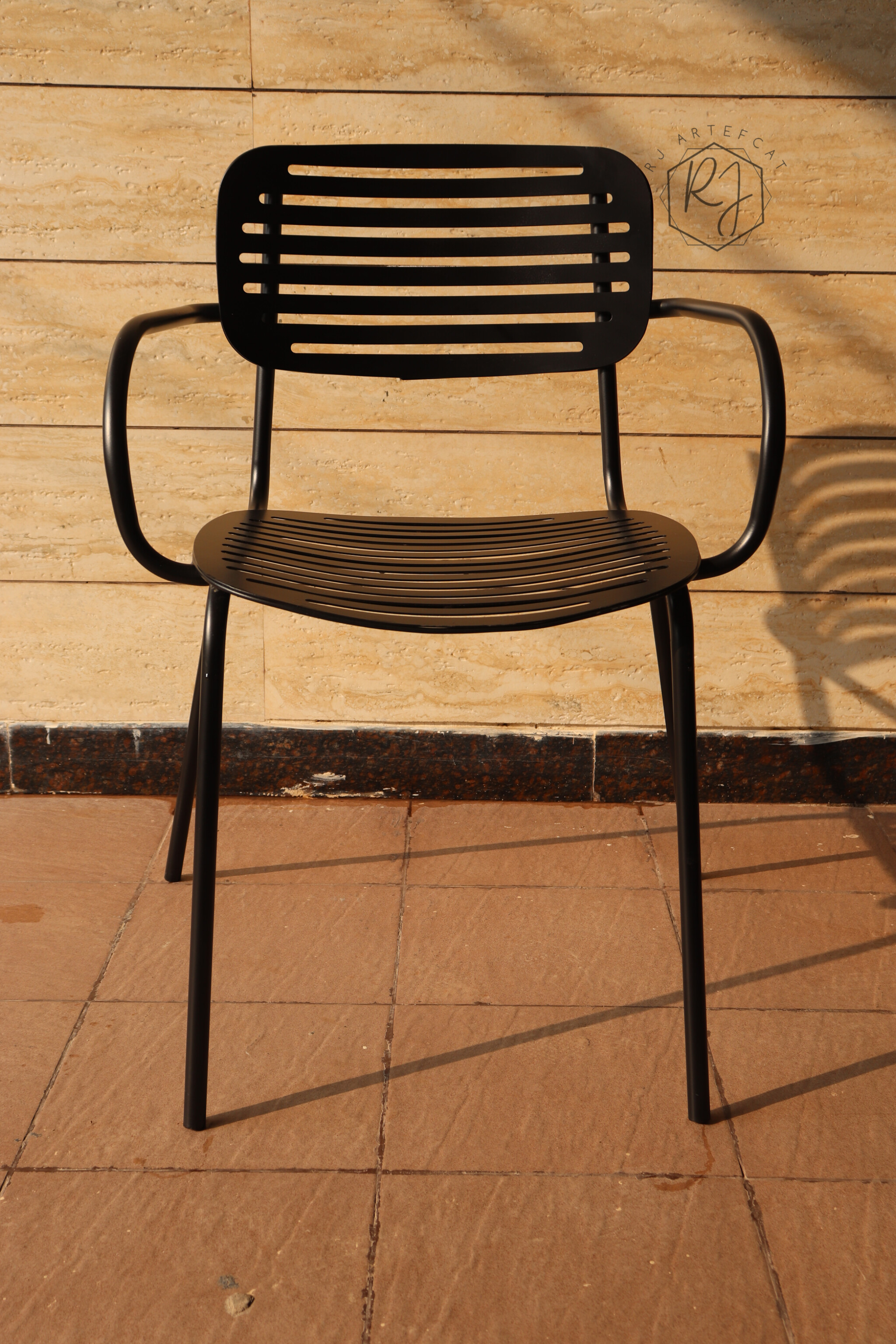 Modern Black Metal Chair
