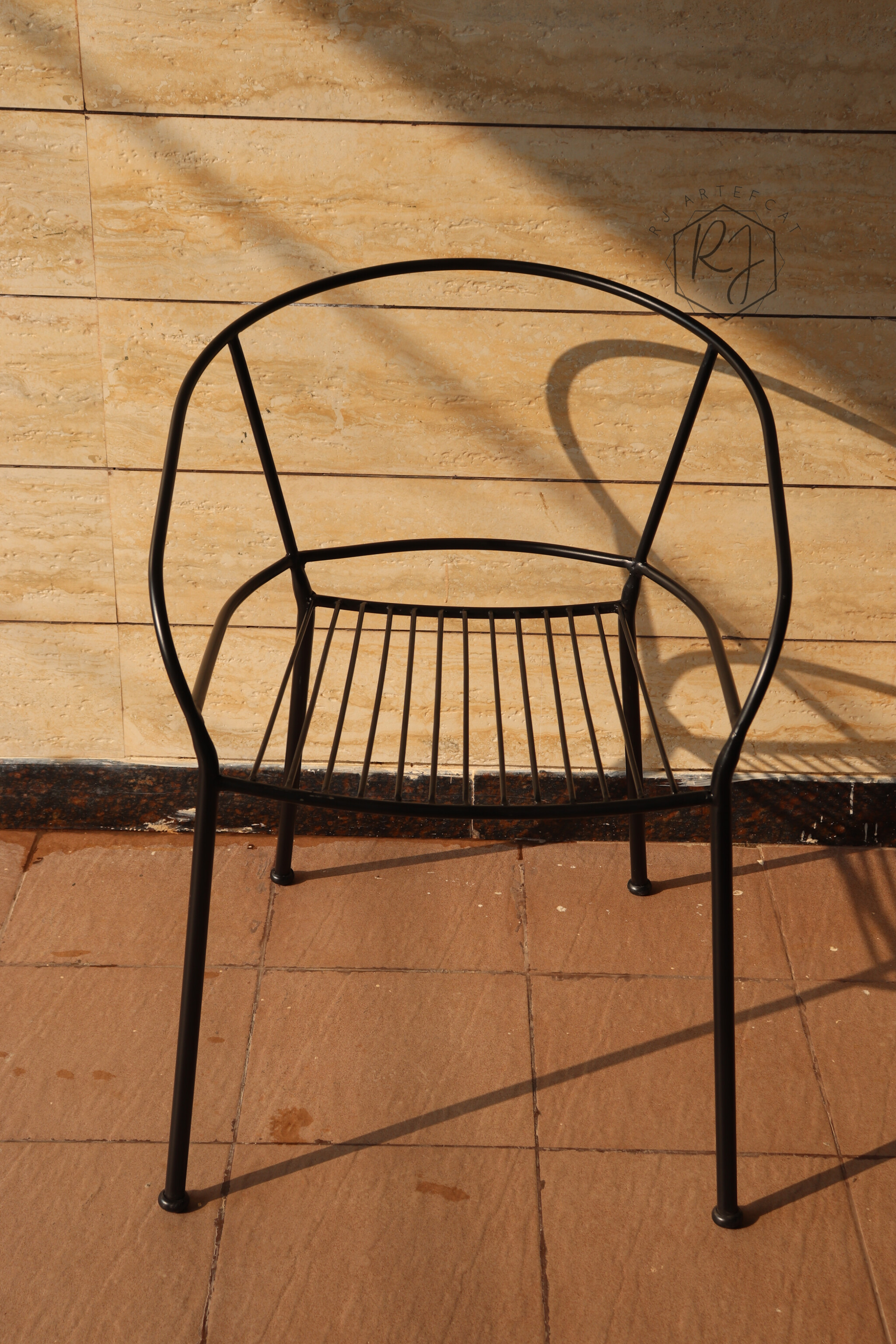 Modern Black Metal Chair