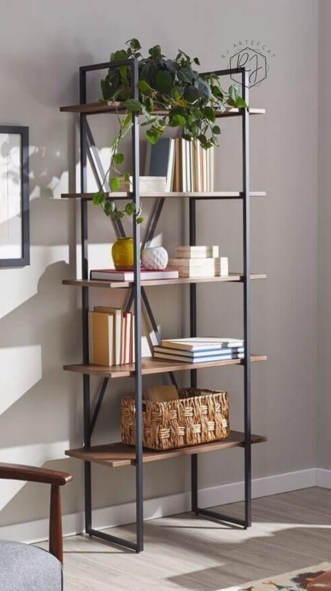 Industrial Style Bookshelf