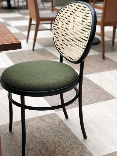 Rattan Back Dining Chair