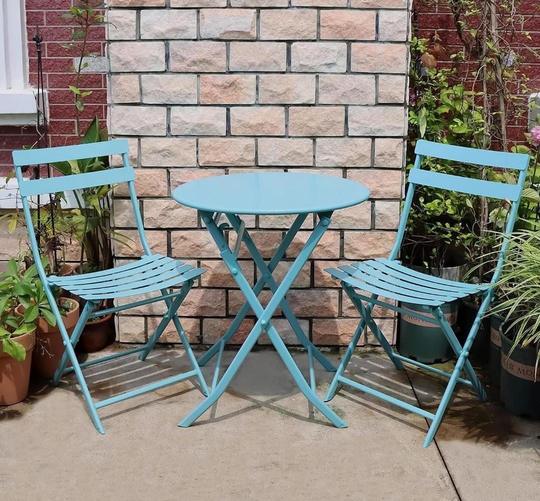 Outdoor Bistro Set metal chair