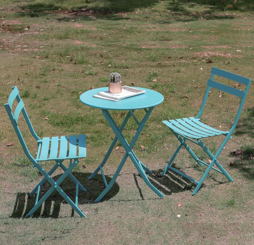 Outdoor Bistro Set metal chair