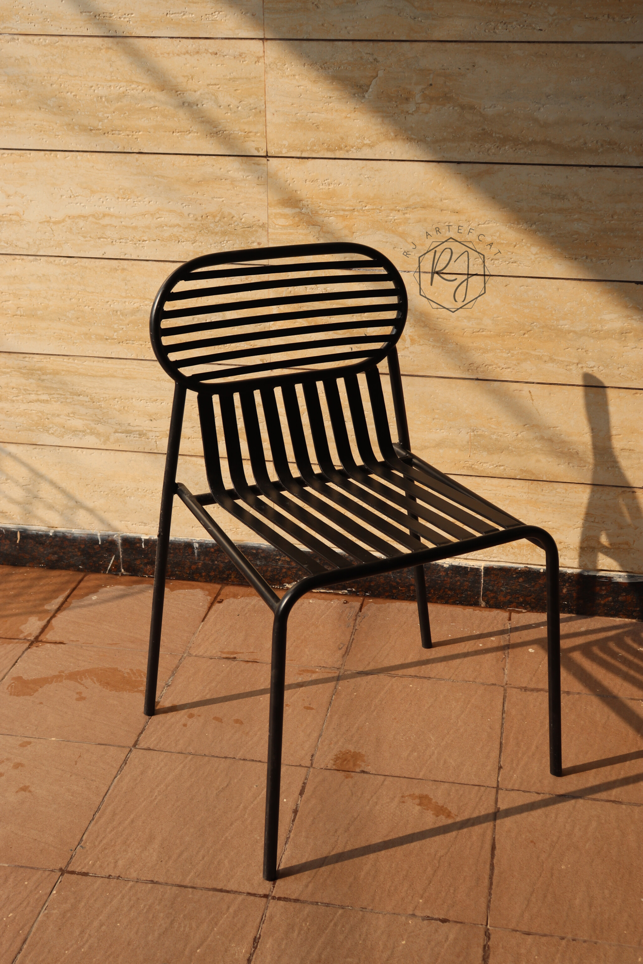 Modern Black Metal Chair