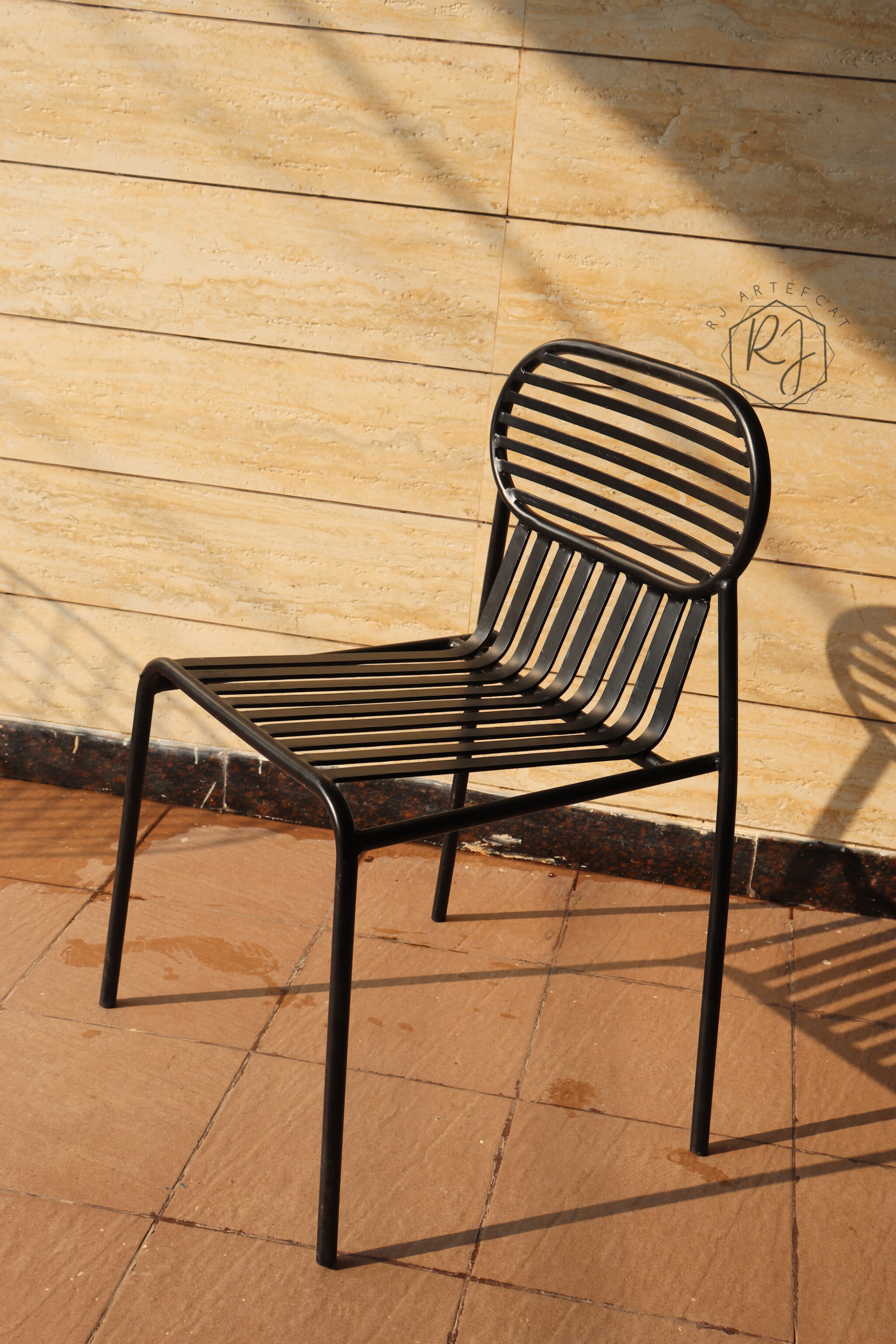 Modern Black Metal Chair