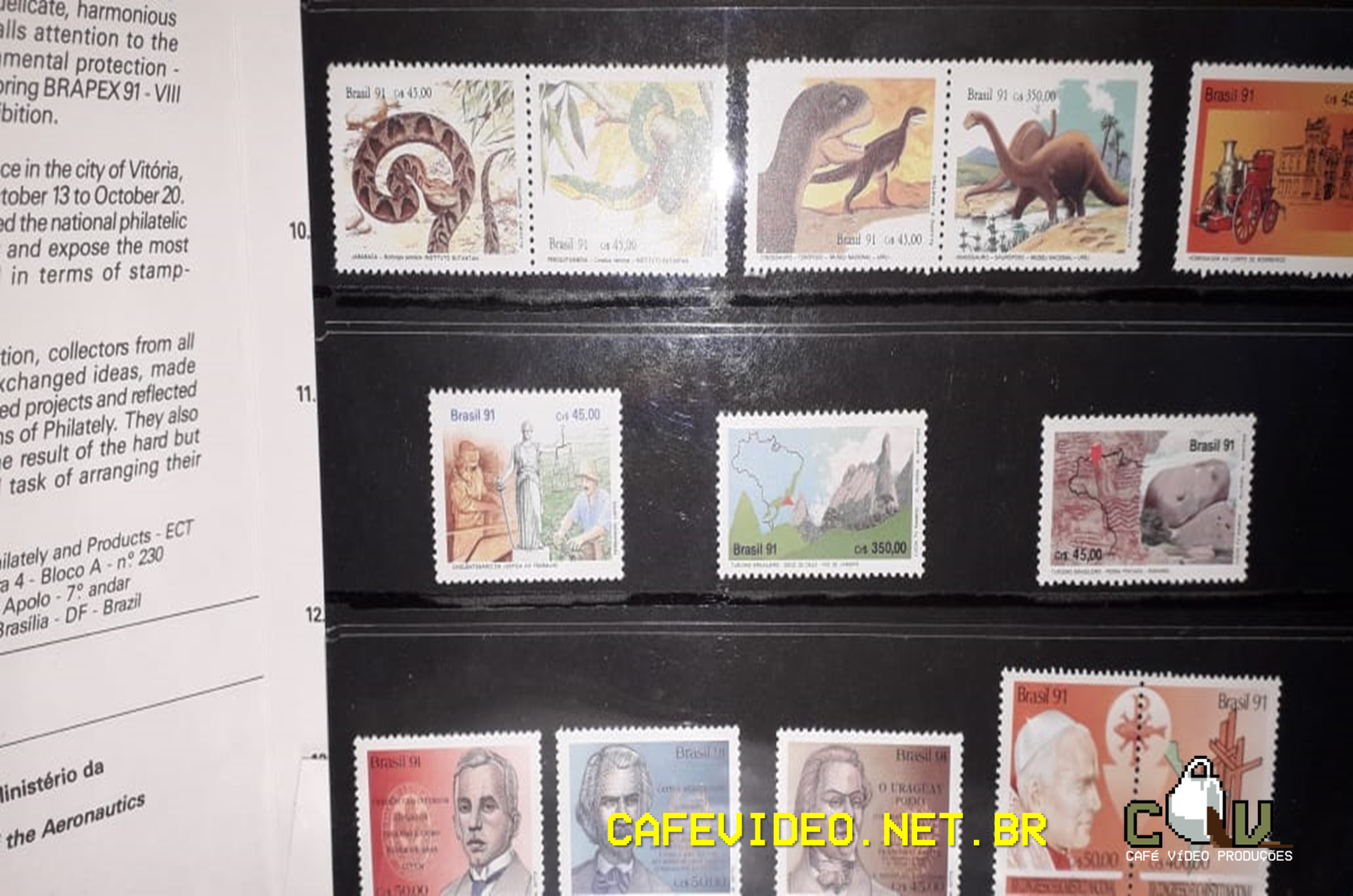 Selos Brasil 1991 e Brasil 1992