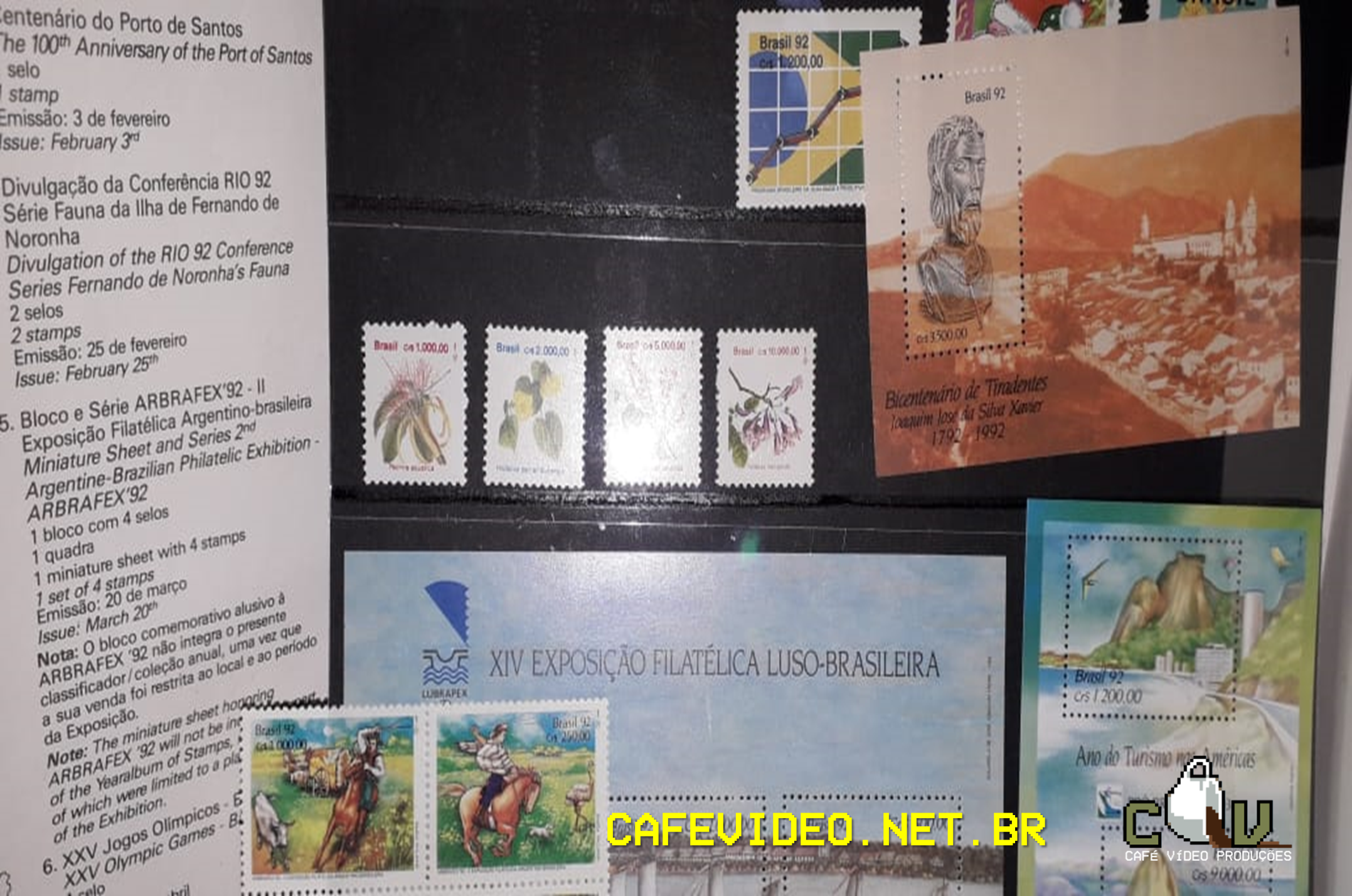 Selos Brasil 1992