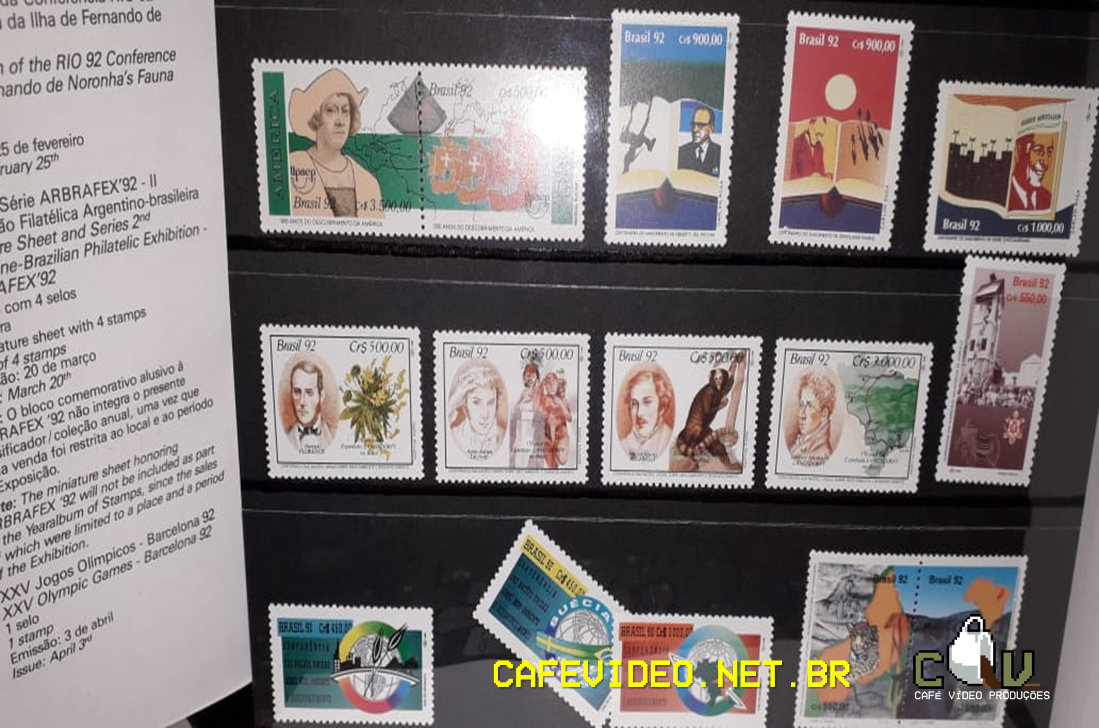 Selos Brasil 1992