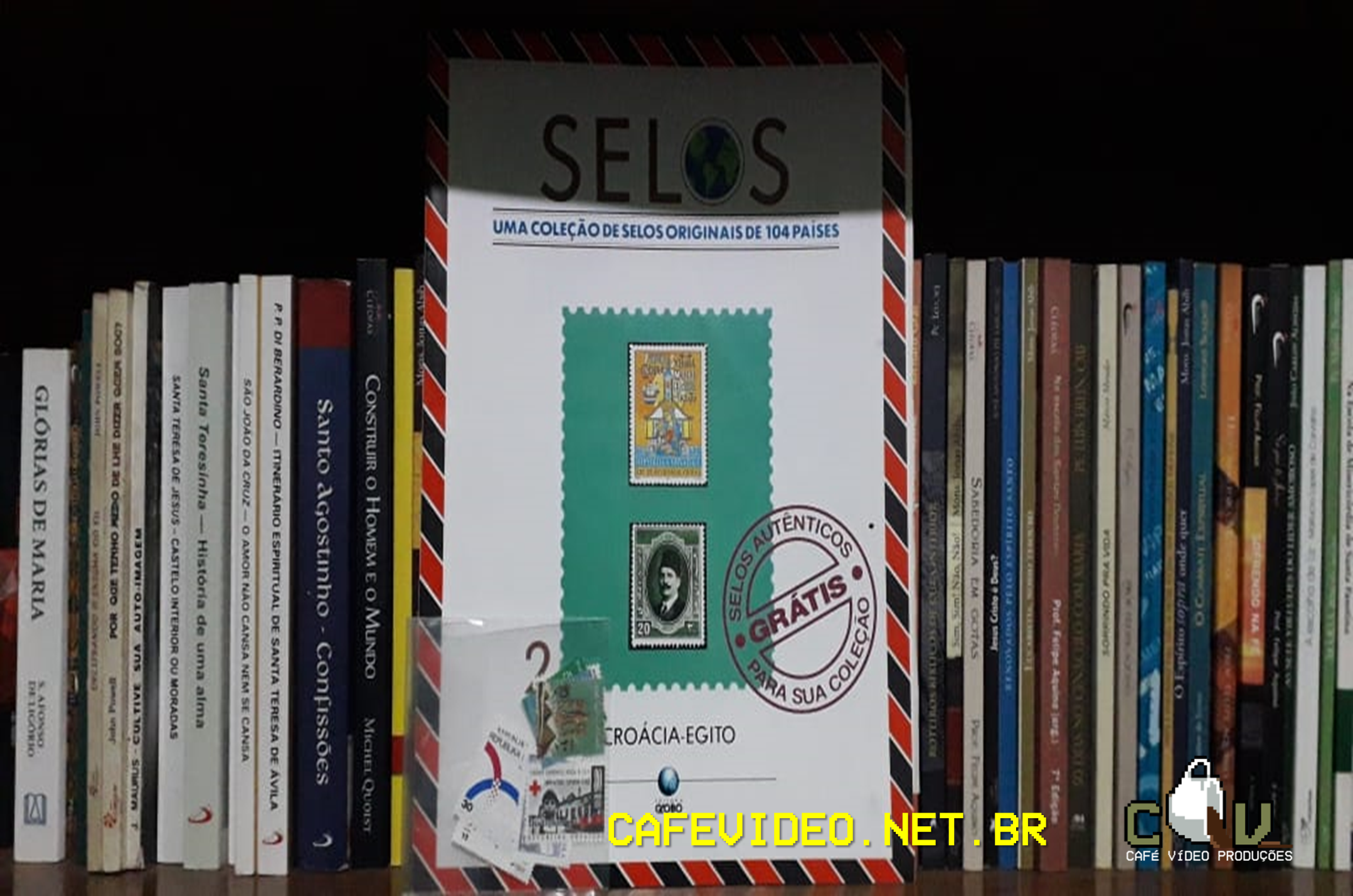 Coleção de Selos Originais de 104 Países (volumes 1 e 2)