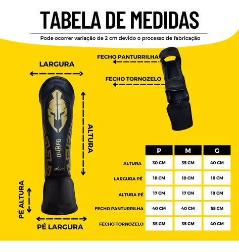 Protetor De Canela Caneleira Muay Thai Olimpo Esportes