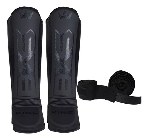 Caneleira Para Luta Muay Thai + Bandagem Elástica 5 metros Bks