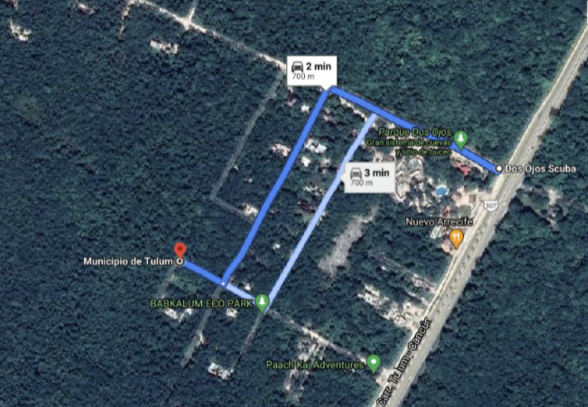 Terreno en Venta dentro del Parque de Cenotes Dos Ojos, Quintana Roo