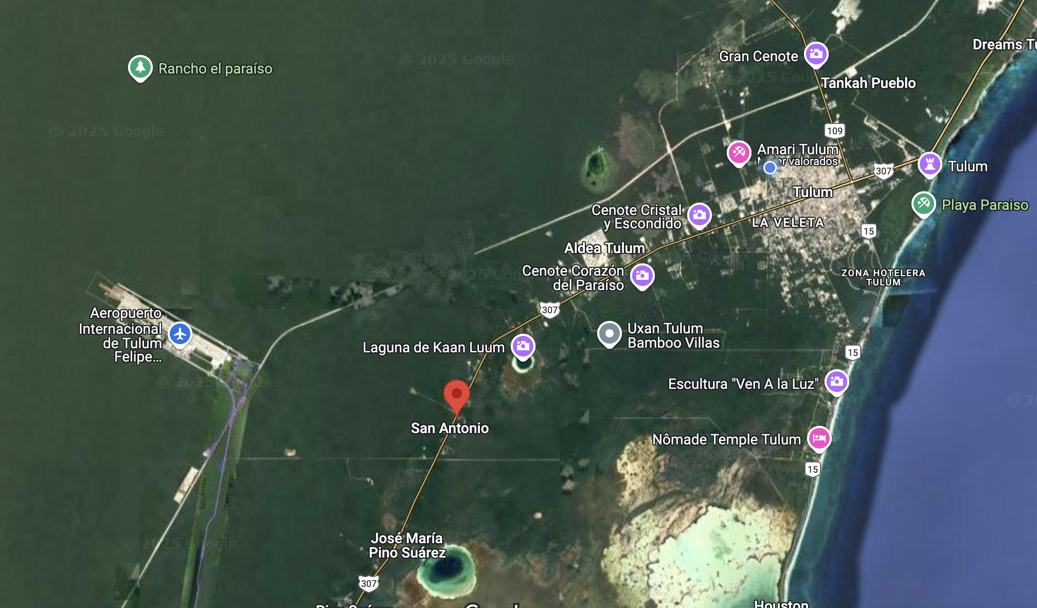 Rancho con 100 mts Frente de Carretera 307