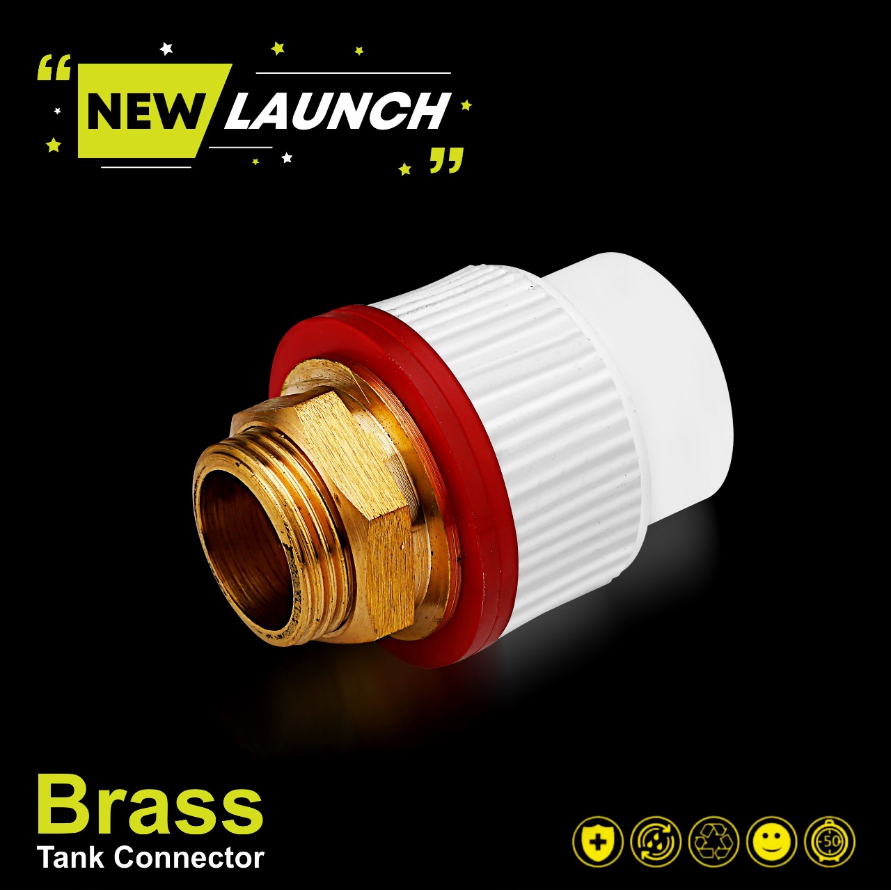Duromax PPr Brass Tank Connector