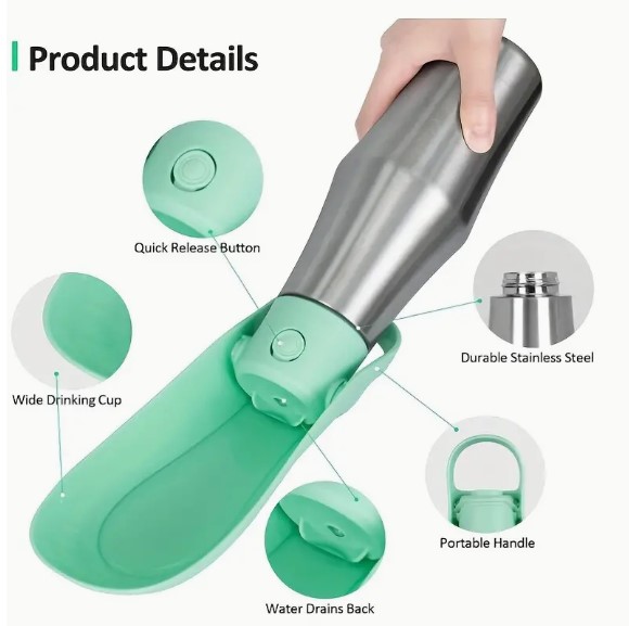 Help 4 Paws Pet Travel Water Bottle