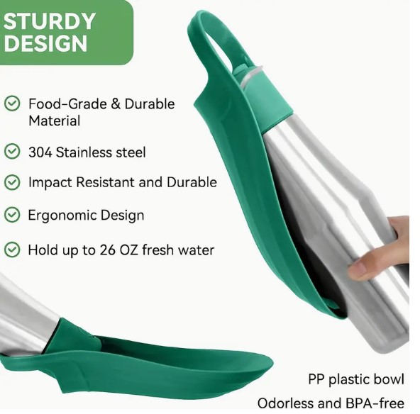 Help 4 Paws Pet Travel Water Bottle