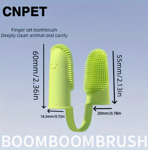 Silicone Dog Toothbrush - Green Only Available
