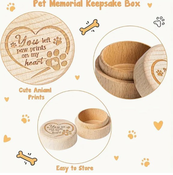Engraved Wooden Pet Keepsake