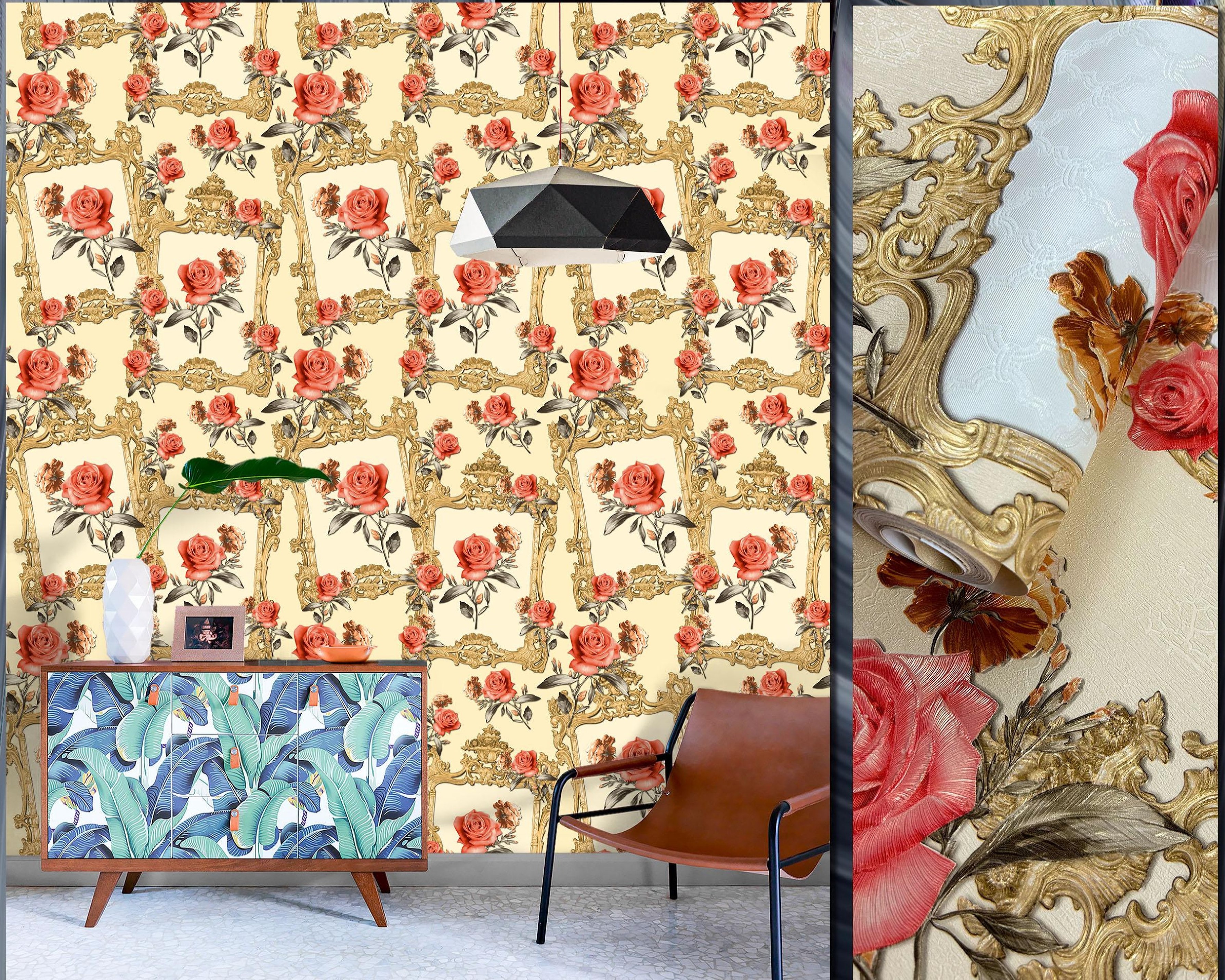 Vintage Floral Wallpaper