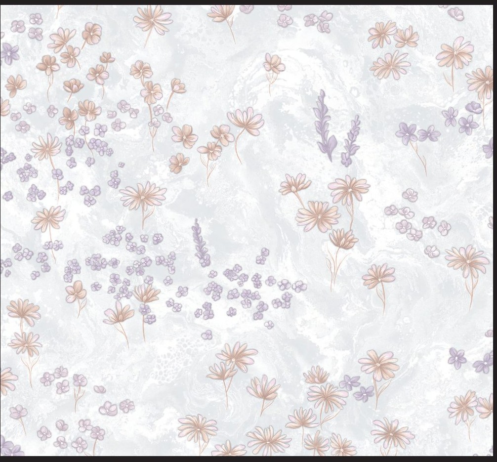 Floral Patterned Wall Wallpaper